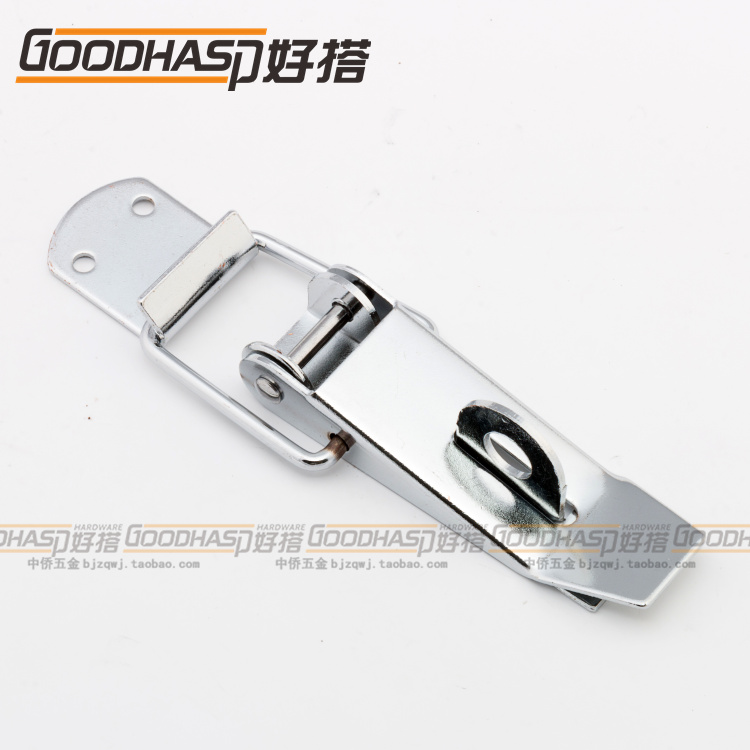 Good lap DK1833 bag lock box button Large number heavy case buckle hanging plated white buckle with lock nose-Taobao