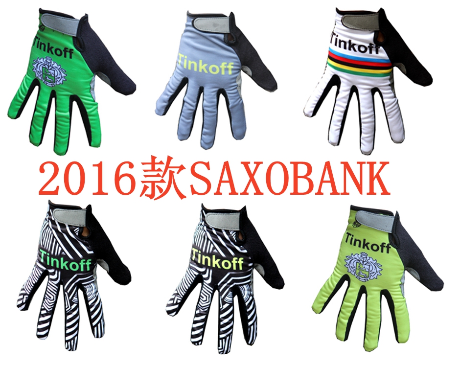 2018 New Saxo Bank Team Edition Various Cycling Gloves Outdoor Full Finger Gloves - Taobao