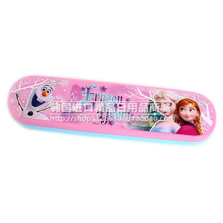 South Korea Imported Baby Cutlery Ice Chic Edge Children Cutlery Children Spoon Chopsticks Fork Safekeeping Box Cutlery Containing Box