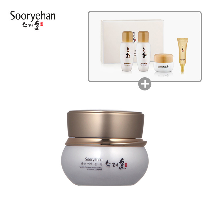韩国LG直邮sooryehan/秀雅韩 白参 美白面霜 50ml 抗皱