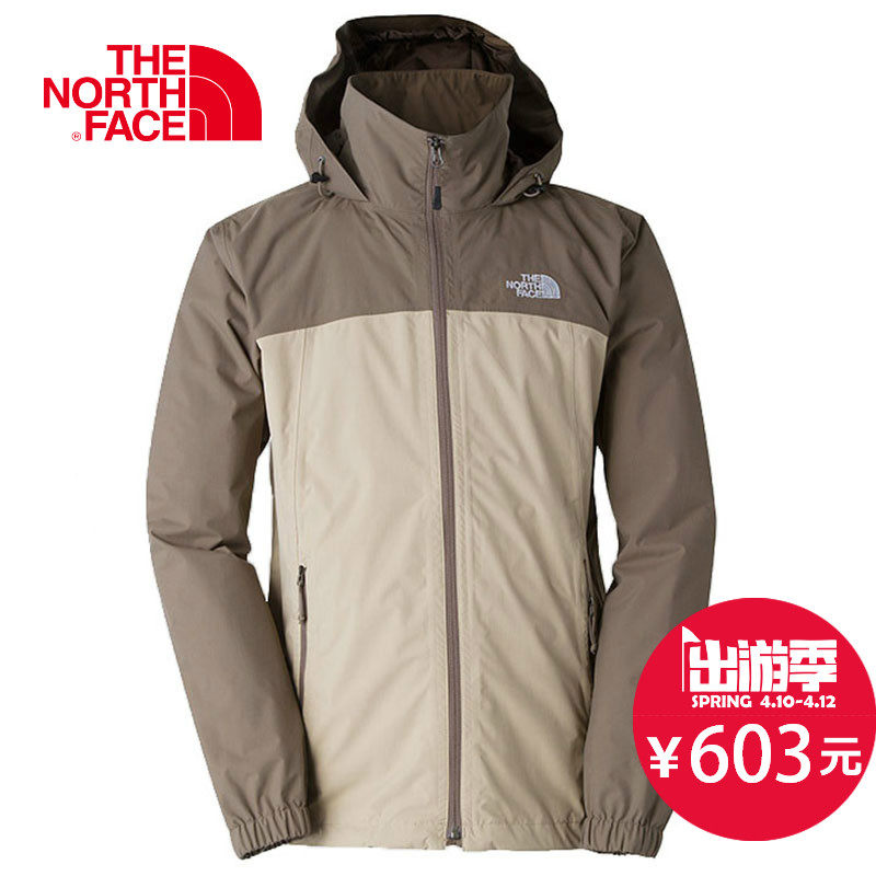 THE NORTH FACE/北面 男款连帽冲锋衣 A4D0