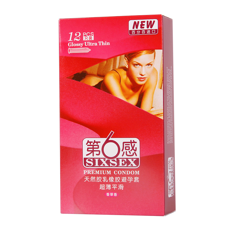 第六感第6感避孕套 超薄平滑安全套 g点润滑颗粒情趣型保险套byt