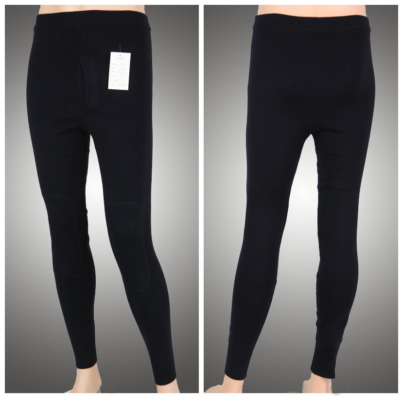 07 wool pants winter wool warm cotton wool pants elastic high waist large size bottoming sanitary pants thickened knee pads sanitary pants men