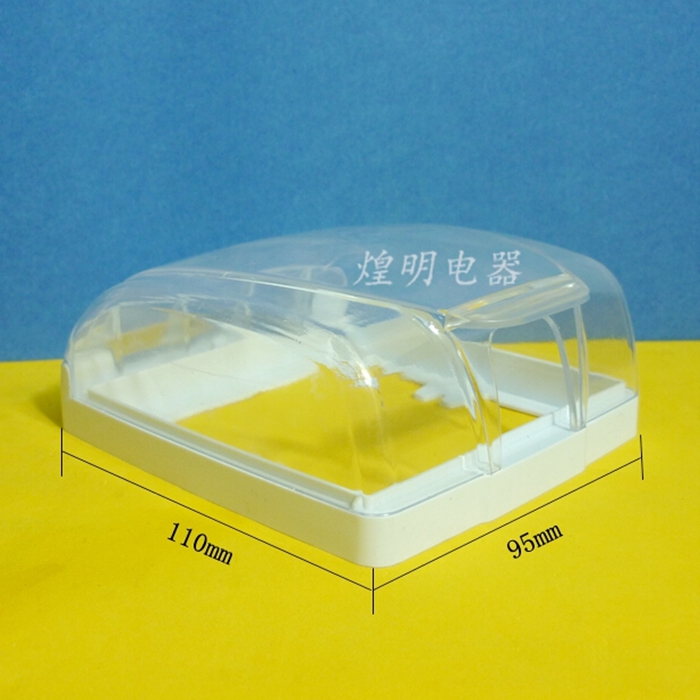 Type 86 transparent waterproof case dressing room Splash Box Outdoor Switch Hood Waterproof Switch Socket panel