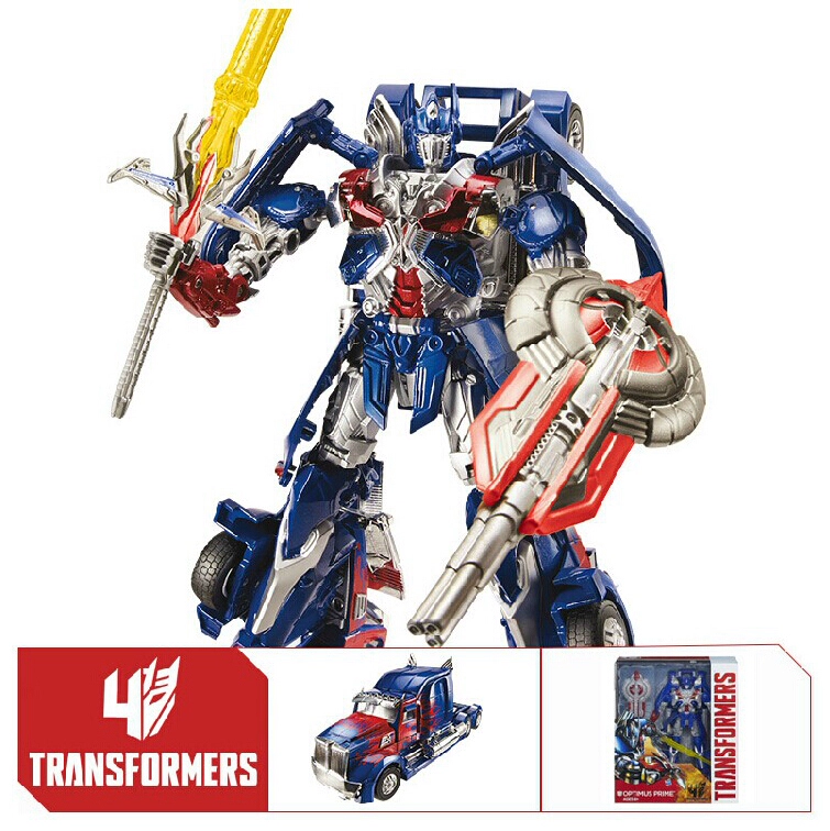 Hasbro Hasbro Transformers Movie 4 Leadership Optimus Prime Steel Lock Steel Steel Cable Model Đồ chơi - Gundam / Mech Model / Robot / Transformers