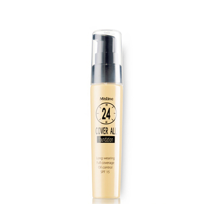 泰国MISTINE 24小时不脱妆粉底液 象牙白 SPF15 自然遮瑕服帖包邮