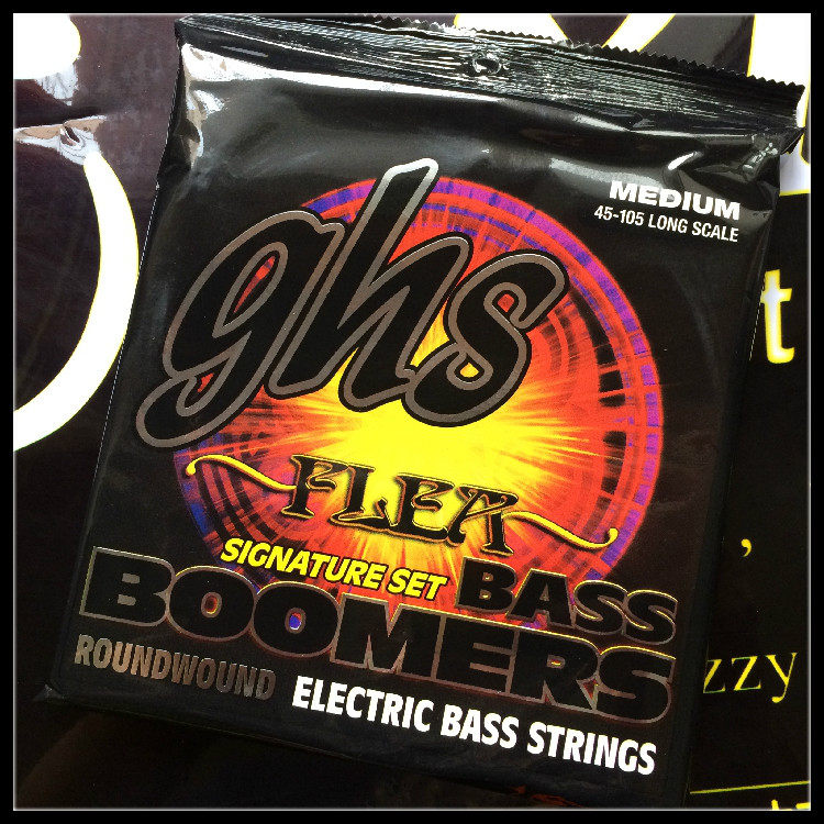 GHS M3045F red pepper band bass player FLEA signed bass strings 45-105 4 strings