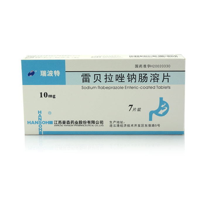 瑞波特 瑞波特 雷贝拉唑钠肠溶片 10mg*7片/盒