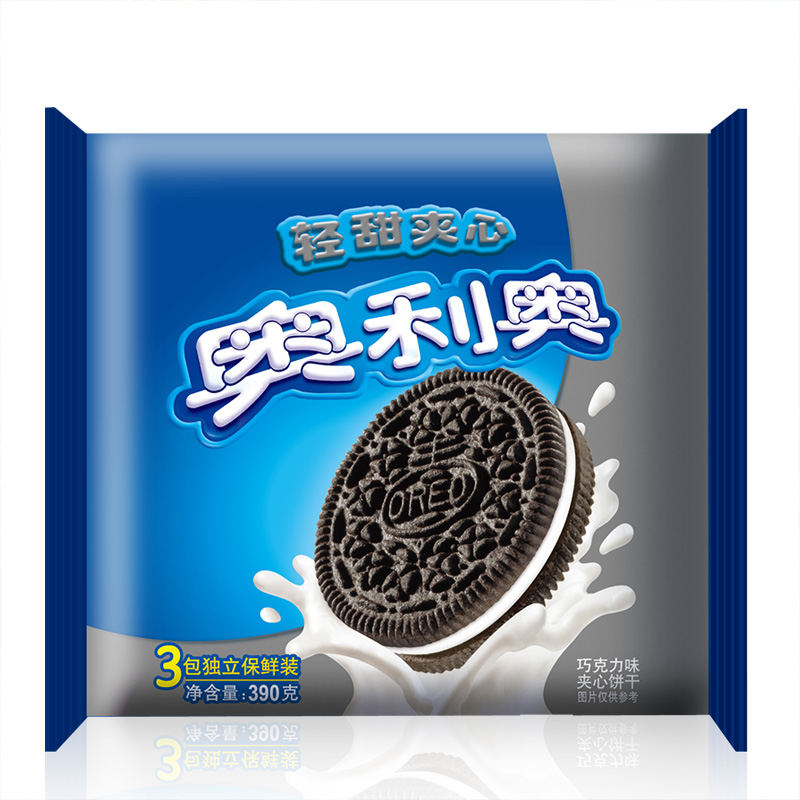 【天猫超市】亿滋 奥利奥夹心饼干轻甜口味390g 美味早餐装