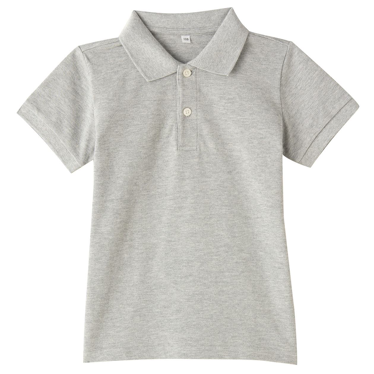无印良品 MUJI 儿童 珠地网眼短袖POLO衫