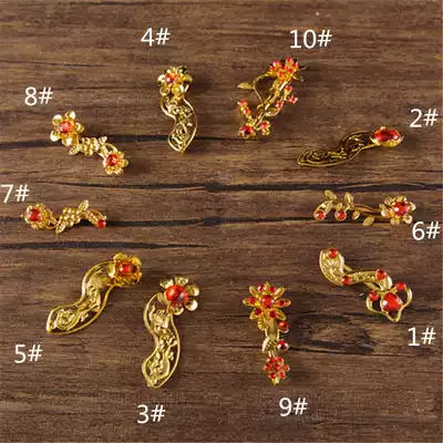 Marriage wishful hairclip wedding wedding wishful brooch Bride wedding product wishful clip pure handmade hairclip gold hairclip