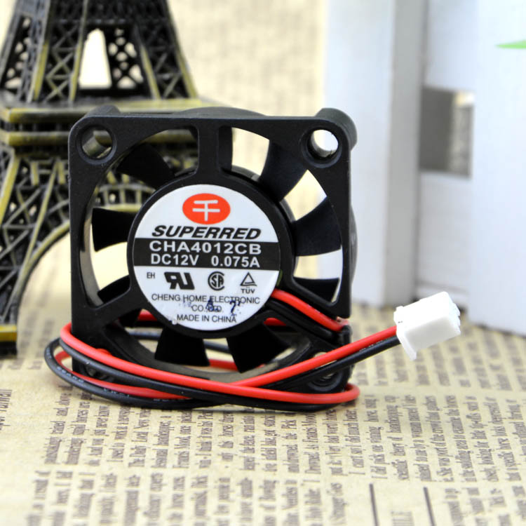 Taiwan Qianhong CHA4012CB 4CM cm 4010 12V 0 075A ultra-quiet cooling fan