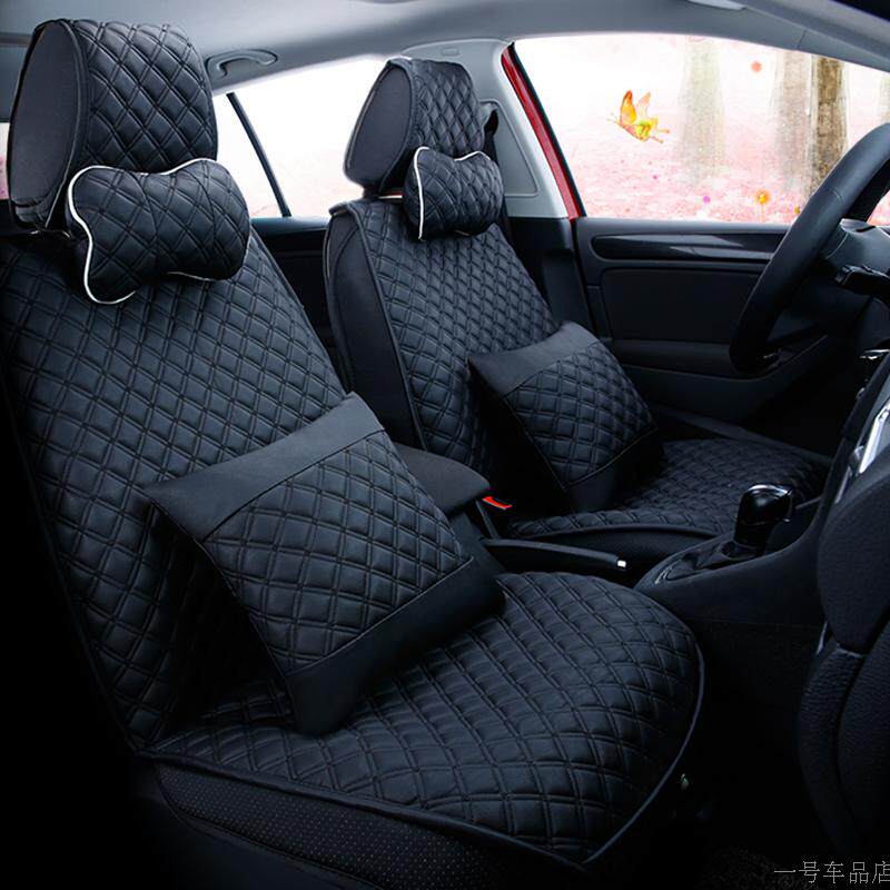 韩款卡通皮革座垫四季通用时尚绅宝D50D20CC新款竹炭皮全包座套女