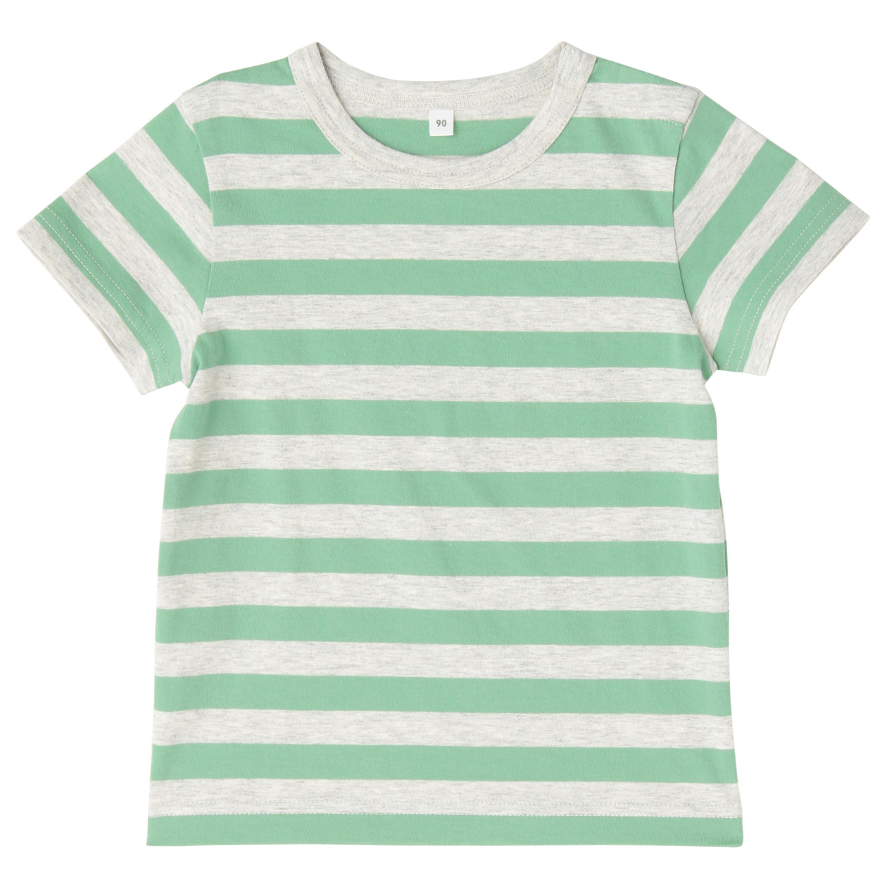 无印良品MUJI 童装 日常儿童条纹短袖T恤