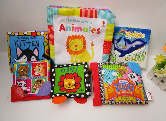 Microflawless selling puppies Marine neutral 3 months Calf Foreign Trade Baby baby Puzzle Cubic Books