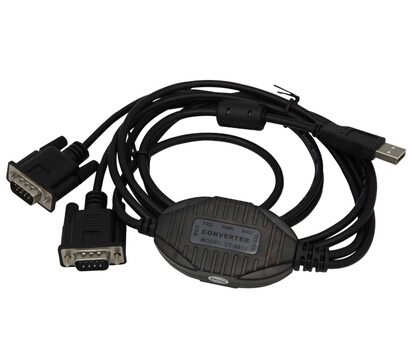 UTEK USB to 2 port RS232 converter VER 2 0 9-pin serial cable UT-8812