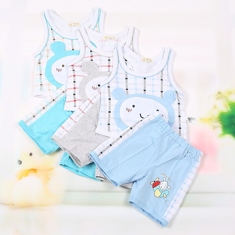 哈咪奇童装婴幼儿夏童装儿童纯棉背心短裤外出服套装23260173