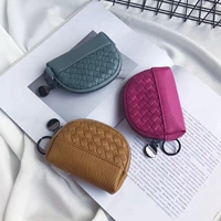 Phiên bản Hàn Quốc của ví dệt đồng xu 2018 retro dễ thương bằng da mềm túi nữ gói thẻ vỏ nhỏ gói khóa kéo thủy triều ví nam 
