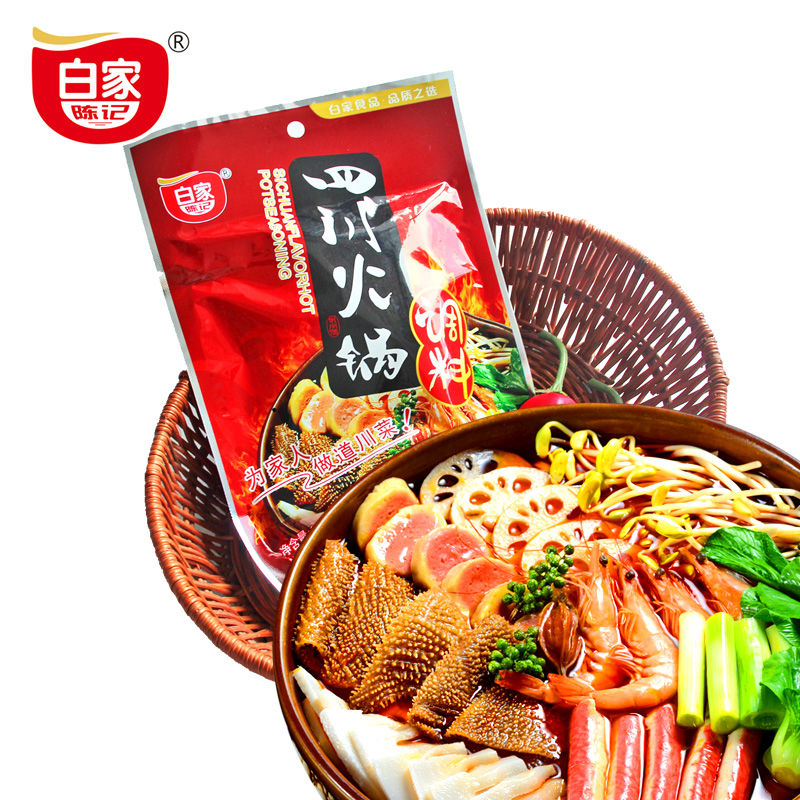 【天猫超市】白家陈记  四川火锅底料 200g/袋 正宗川 味火锅调料