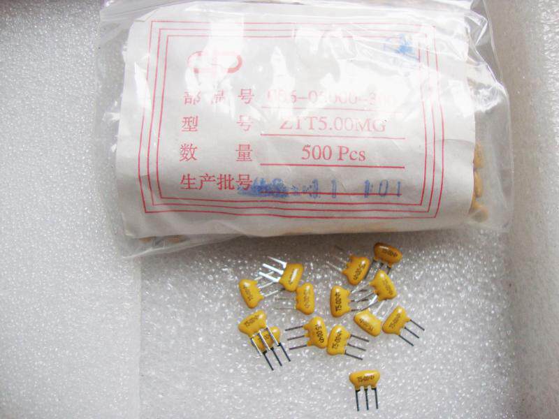 Direct insert ceramic crystal vibration resonator tripod 5 00MHZ ZTT5 00M trap device amplifier audio accessories