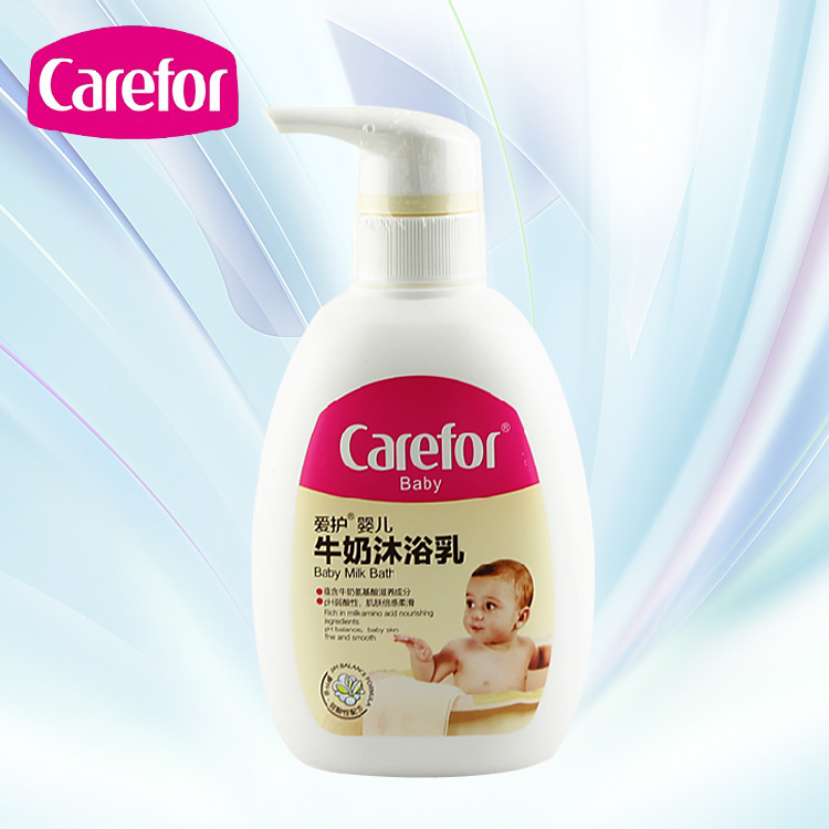 爱护 婴儿牛奶沐浴乳儿童 宝宝沐浴露500ml CFB203牛奶般细致柔滑