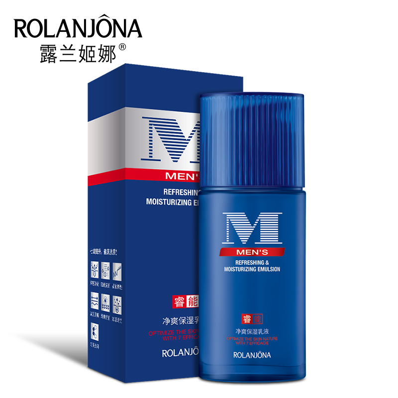 露兰姬娜净爽保湿乳液120ml  男士保湿补水滋润清爽控油收缩毛孔