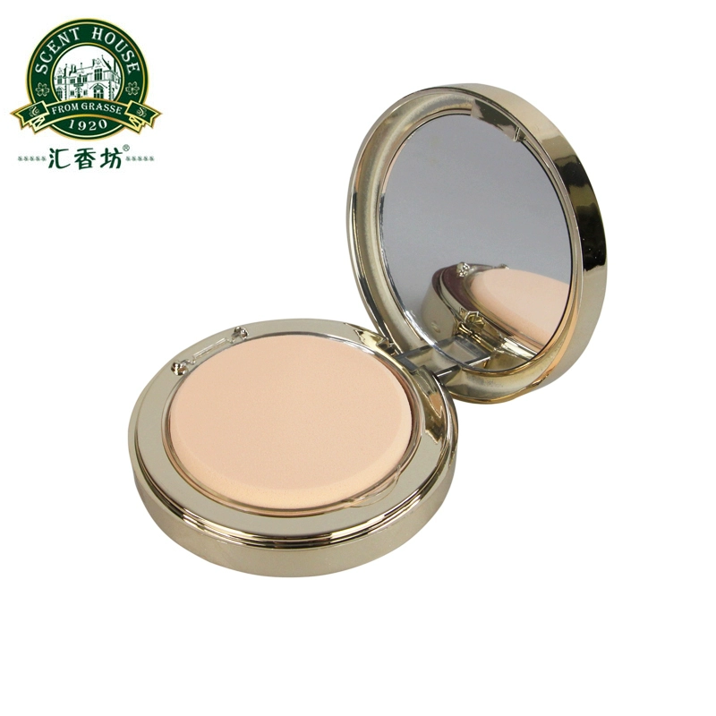 Huixiangfang Makeup Silk Brightening Powder 11g Kem nền che khuyết điểm dưỡng ẩm khô và ướt - Bột nén