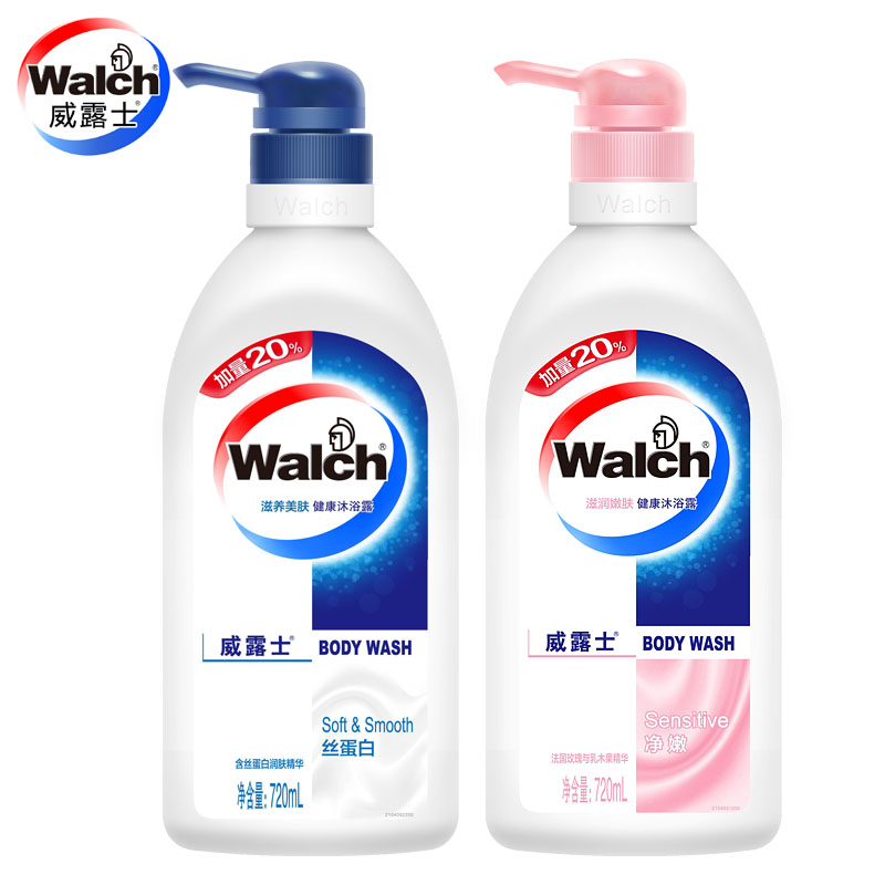 Walch/威露士沐浴露720mlx2(滋润/丝蛋白)健康沐浴露