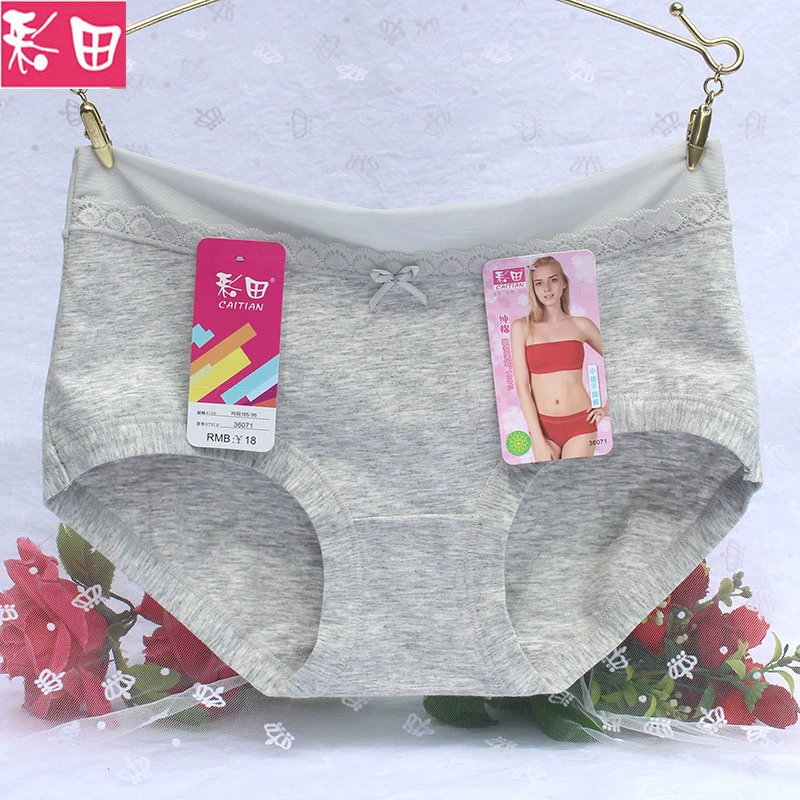 Đồ lót nữ Caitian, cotton tinh khiết, cotton tinh khiết, đồ lót boxer giữa eo, thoải mái và thoáng khí - Võ sĩ quyền Anh