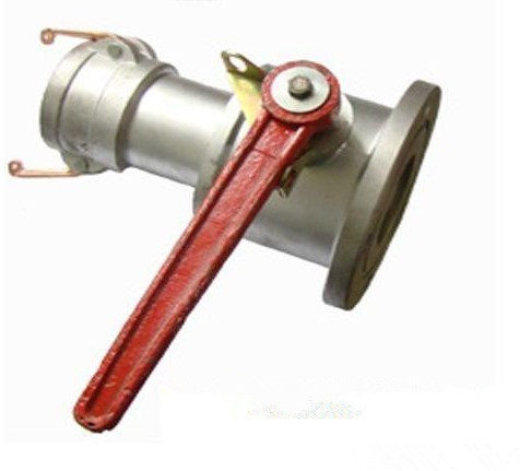 One-way method Lan valve unloading oil unidirectional ball valve aluminum alloy flange female end connecting flange unidirectional ball valve