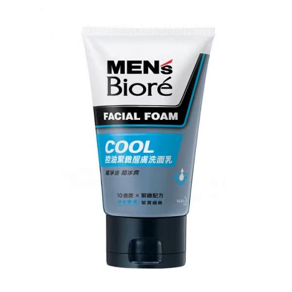 MEN'S Biore 控油紧致醒肤洗面乳  100g台湾官网直邮进口