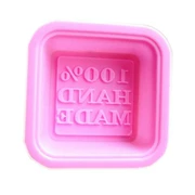 DIY Handmade Soap Mold 100% TAY MADE Silicone Khuôn đơn Khuôn đơn dễ dàng phát hành