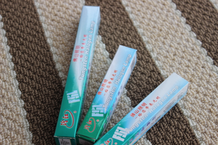 Foshan 1000w500w iodine tungsten tungsten tube lamp sunlight top dual iodine tungsten lamp halogen lamp