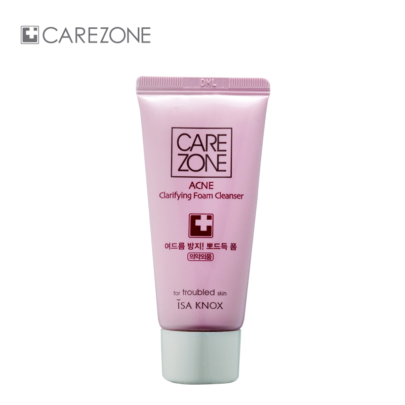 韩国LG正品 carezone 消痘净肌泡沫洁面乳130ml镇静肌肤干干净净