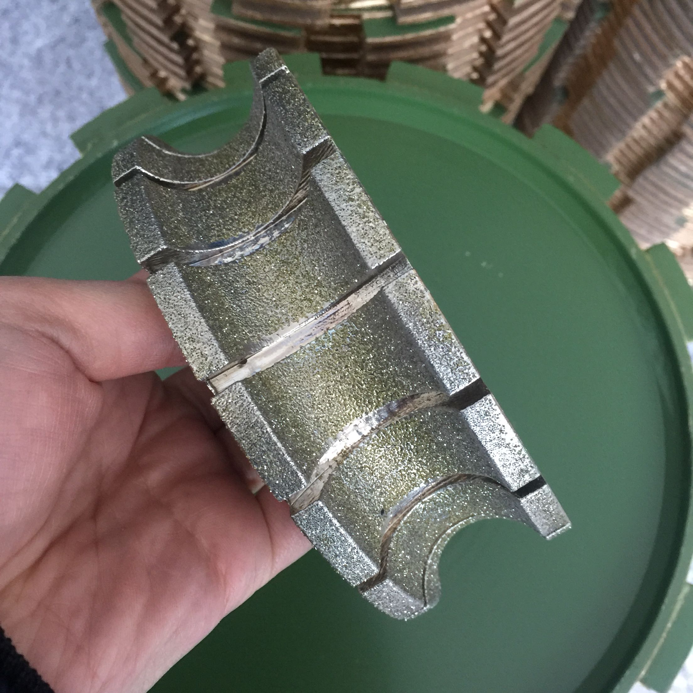 Marble Diamond Plated Grinding Wheels Stone Edging Machine Line Wheels 140 Diameter 4 Cm Overall Cabinet Pawns Side