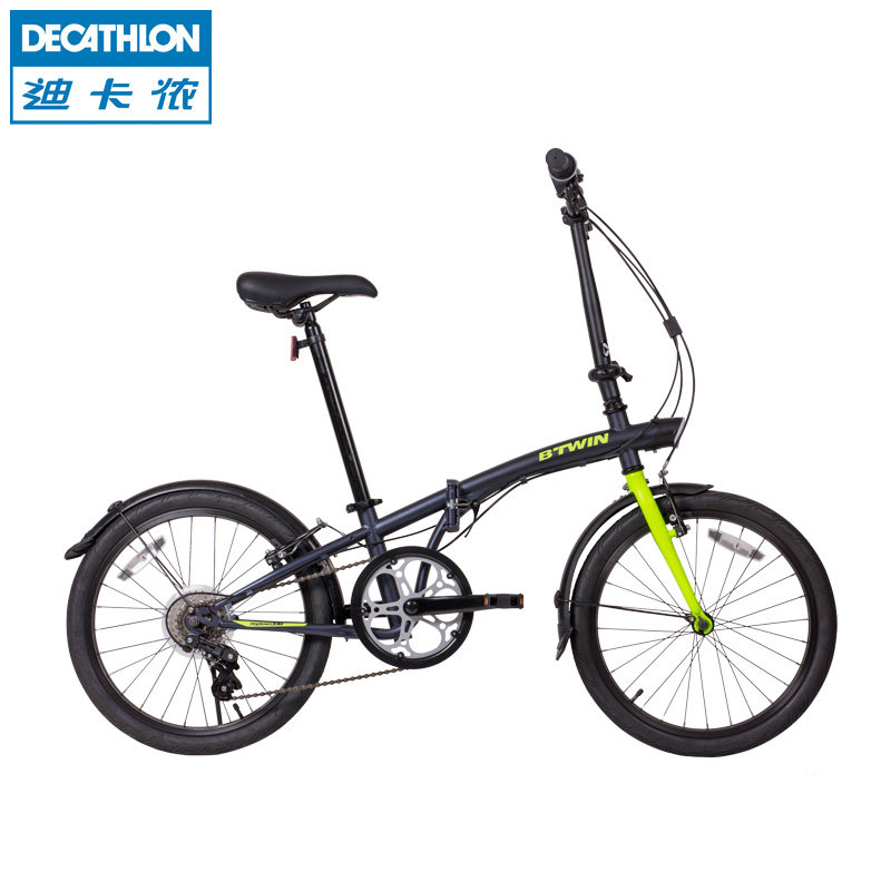 迪卡侬 20寸折叠自行车 HOPTOWN 320 折叠单车 6速 F BTWIN