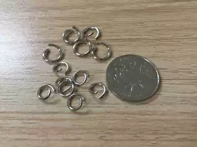 Open ring for beading 8*1 2mm handmade material DIY small iron ring small iron ring connecting ring small ring