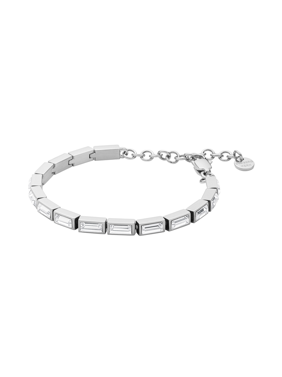 DYRBERG/KERN 银色设计师系列长水晶手链