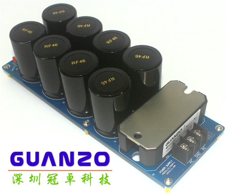 100A high-current high-power power amplifier with positive and negative dual power supply class A power amplifier rectifier filter spare parts finished board