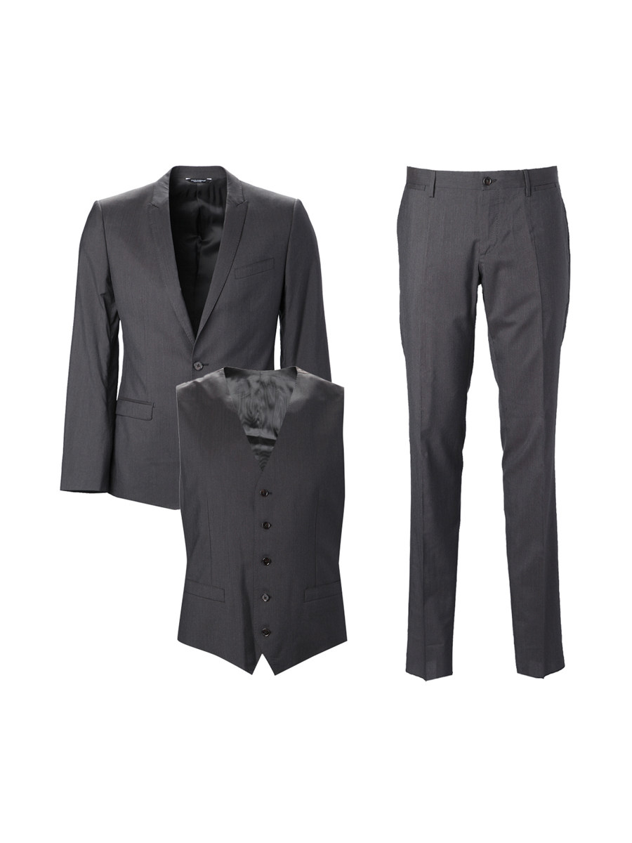 Dolce&Gabbana 黑色小枪驳领西服套装