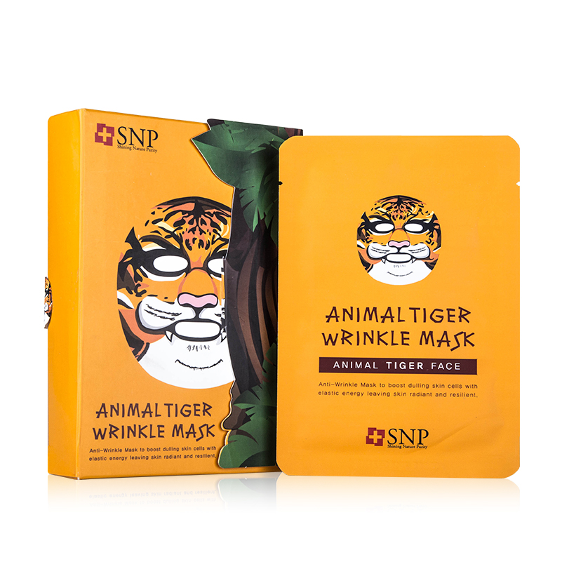 SNP 动物老虎延缓衰老面膜 10片/盒 补水保湿