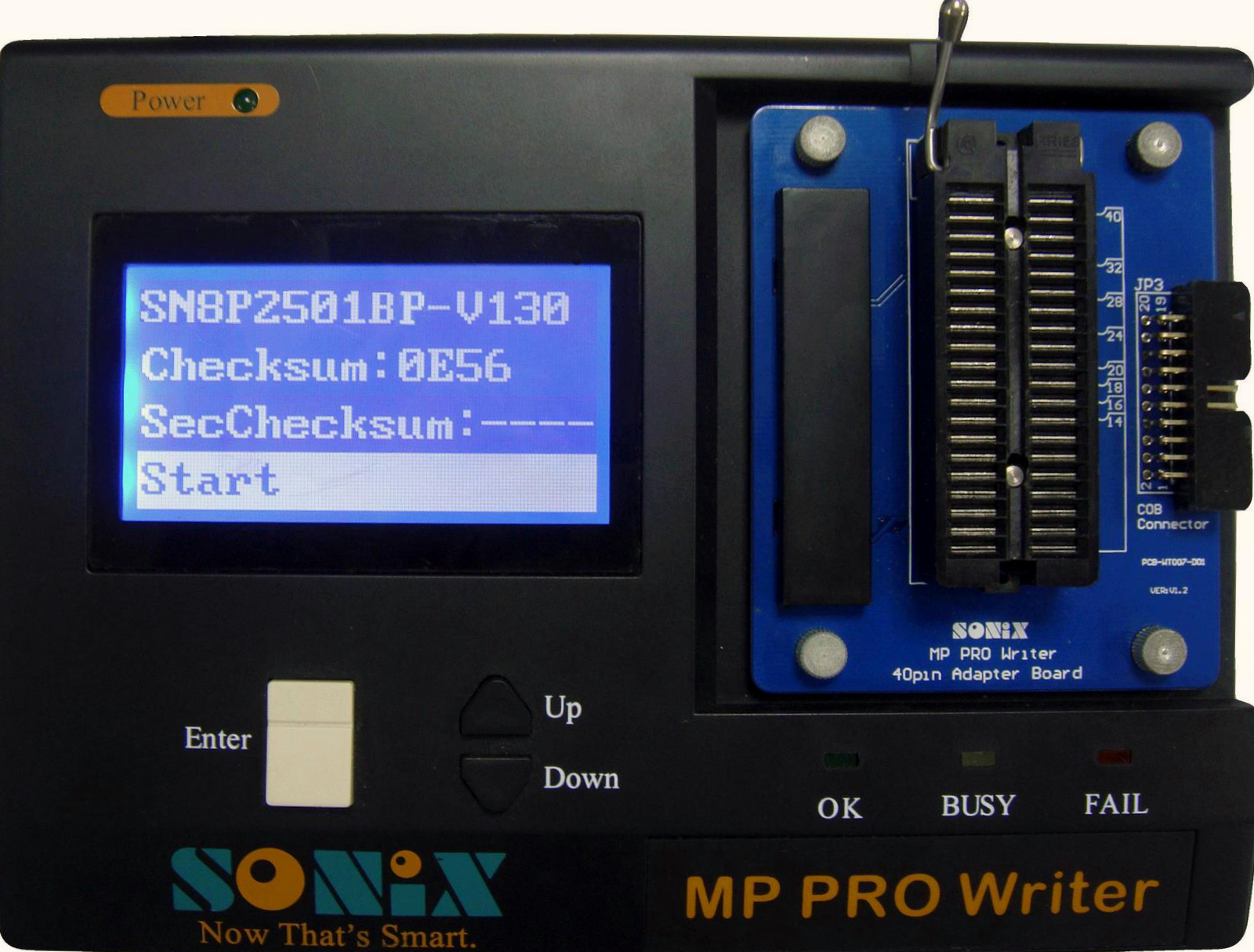 MP PRO Writer does not need to be connected to the board
