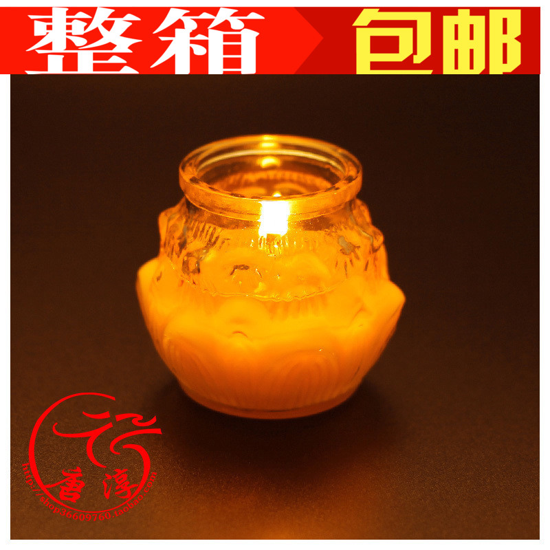 Pure ghee lamp candle Mind 36 hours MD0334 lotus lamp high temperature resistant
