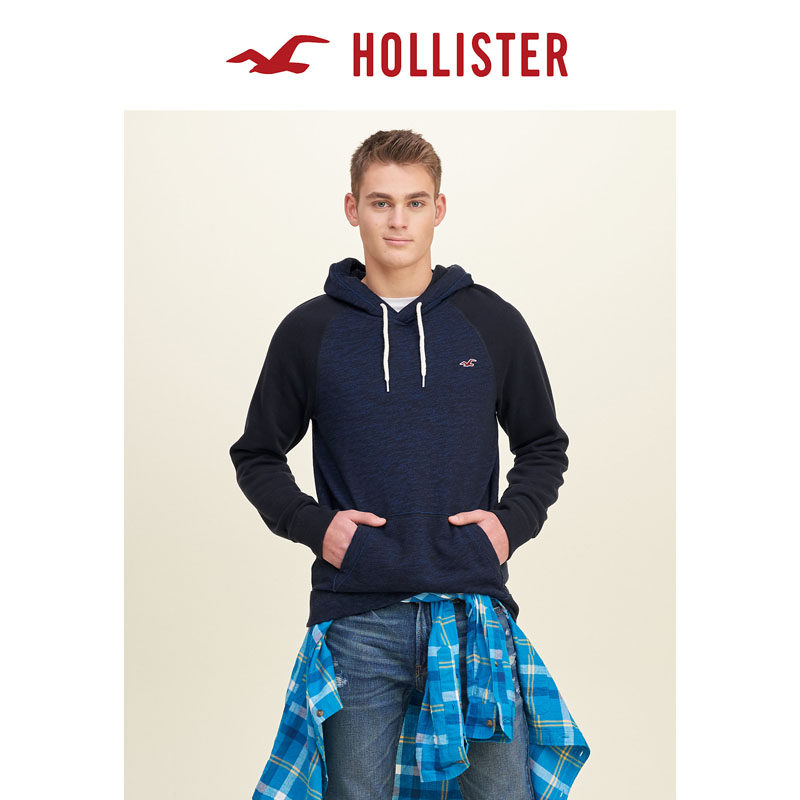 Hollister 抓绒标识图样帽衫卫衣 男 117263
