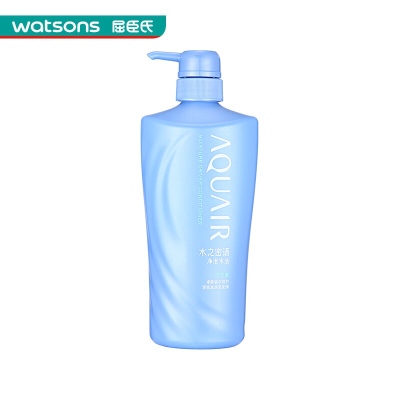 【屈臣氏】资生堂水之密语净澄水活护发素600毫升