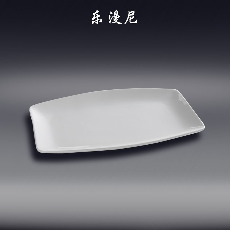 Le diffuse, rectangular blade disc - ceramic cooking hot dumplings disc fish dish plate club special - shaped plate