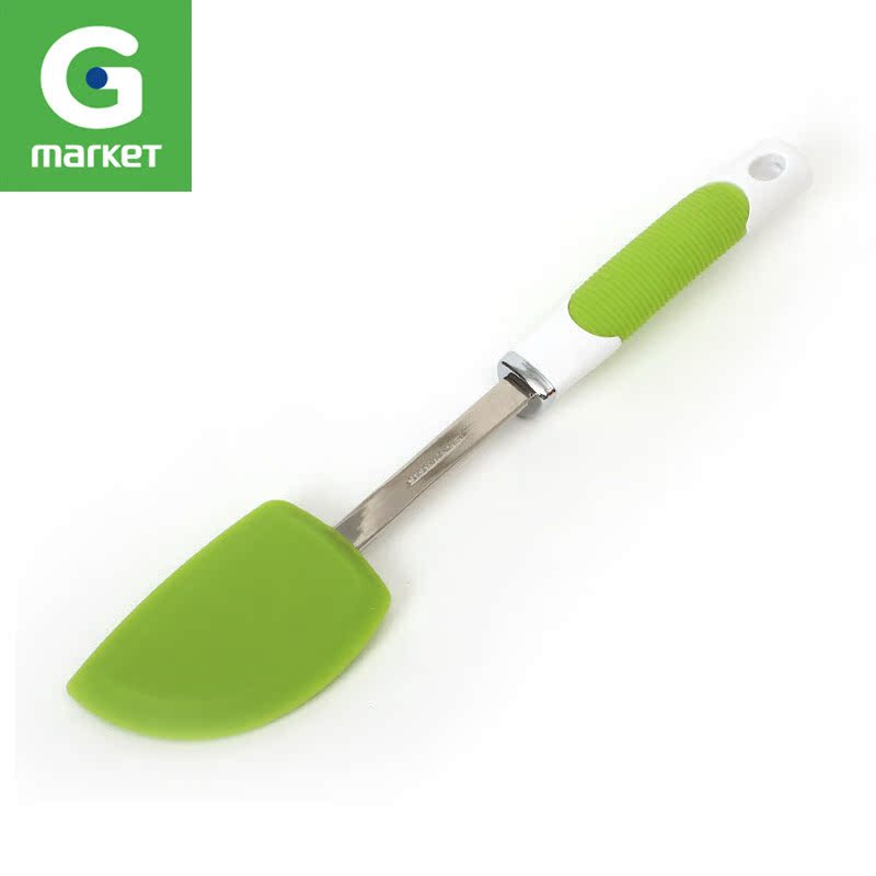 韩国正品 Gmarket生活[Chaeum]硅胶不粘锅专用刀铲小号 绿色