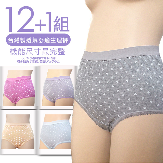 官网直邮进口【AILIMI】台湾制造透气舒适日夜两用多色生理裤(12+