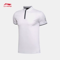 Li Ning áo ngắn tay polo nam Wade loạt cotton thể thao ve áo APLM143 áo polo cao cấp