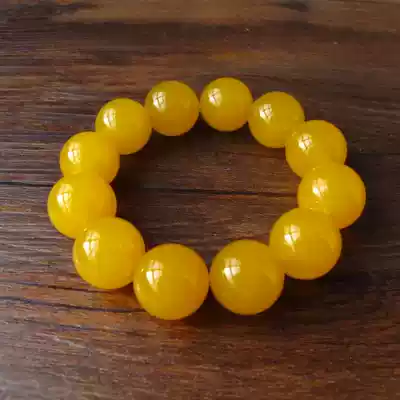 Natural Topaz Chalcedony bracelet Gobi Jade topaz beads Men's hand beads 20mm